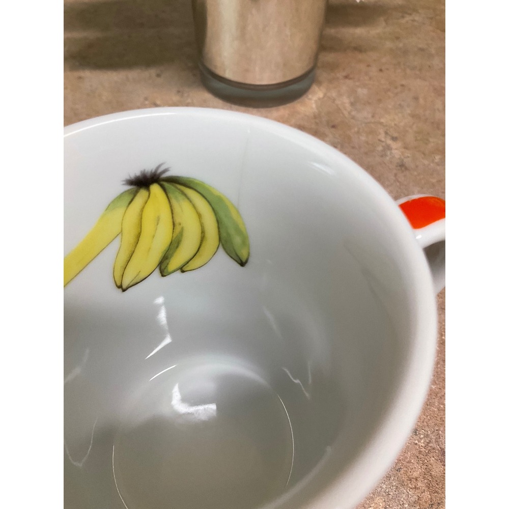 Lynn Chase Monkey Business Mug 1995 Tropical Wildlife Cockatoo Mint Green AS IS - Picture 6 of 8